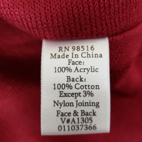 Coldwater Creek Womens Jacket Size 10 Tailored Fit Maroon Button Up Long Sleeve - Picture 9 of 10